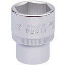 Draper 15314 Elora Hexagon Socket, 1/2" Sq. Dr., 25mm