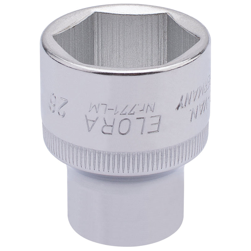 Draper 15315 Elora Hexagon Socket, 1/2" Sq. Dr., 26mm