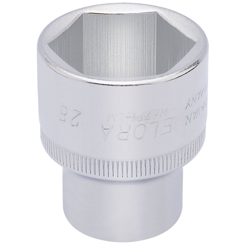 Draper 15317 Elora Hexagon Socket, 1/2" Sq. Dr., 28mm