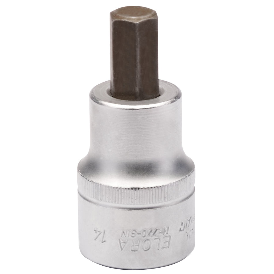Draper 15551 Elora Hexagon Screwdriver Socket, 3/4" Sq. Dr., 14mm