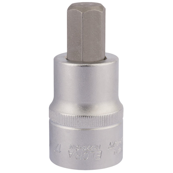 Draper 15553 Elora Hexagon Screwdriver Socket, 3/4" Sq. Dr., 17mm