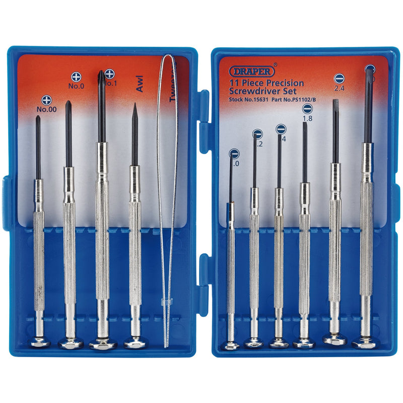 Draper 15631 Precision Screwdriver Set (11 Piece)