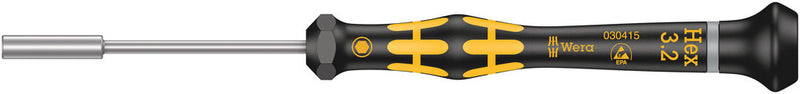 Wera 05030415001 1569 ESD Nutdriver Kraftform Micro, 3.2 x 60 mm