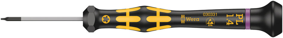 Wera 05030331001 1573 Pentalobe ESD Kraftform Micro screwdriver, PL 1.4 x 40 mm