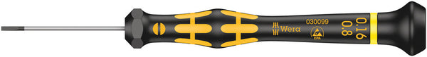 Wera 05030099001 1578 A ESD Kraftform Micro screwdriver for slotted screws, 0.16 x 0.8 x 40 mm