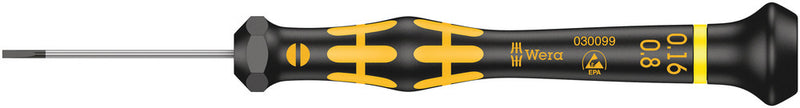 Wera 05030099001 1578 A ESD Kraftform Micro screwdriver for slotted screws, 0.16 x 0.8 x 40 mm