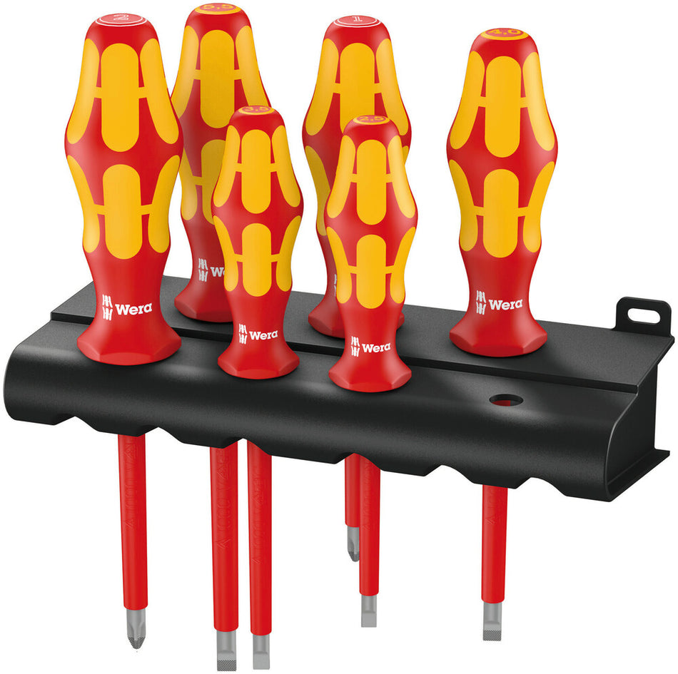 Wera 05006145001 160 i/6 Rack Screwdriver set Kraftform Plus Series 100 + Rack, 6 pieces