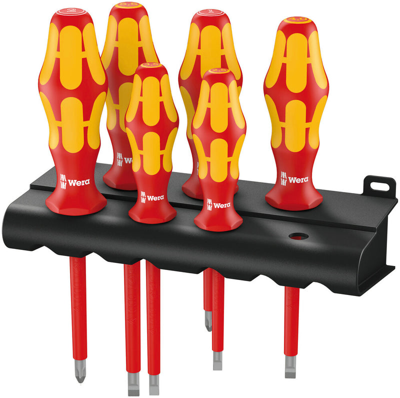 Wera 05006145001 160 i/6 Rack Screwdriver set Kraftform Plus Series 100 + Rack, 6 pieces