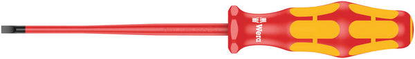 Wera 05006440001 160 iS VDE Insulated screwdriver with reduced blade diameter for slotted screws, 0.6 x 3.5 x 100 mm