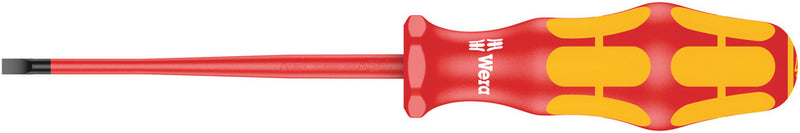 Wera 05006441001 160 iS VDE Insulated screwdriver with reduced blade diameter for slotted screws, 0.8 x 4 x 100 mm