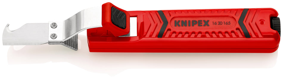 KNIPEX 16 20 165 SB CABLE KNIFE WITH HOOK BLADE