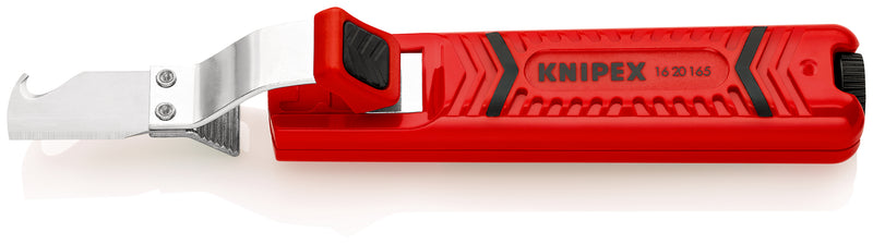 KNIPEX 16 20 165 SB CABLE KNIFE WITH HOOK BLADE