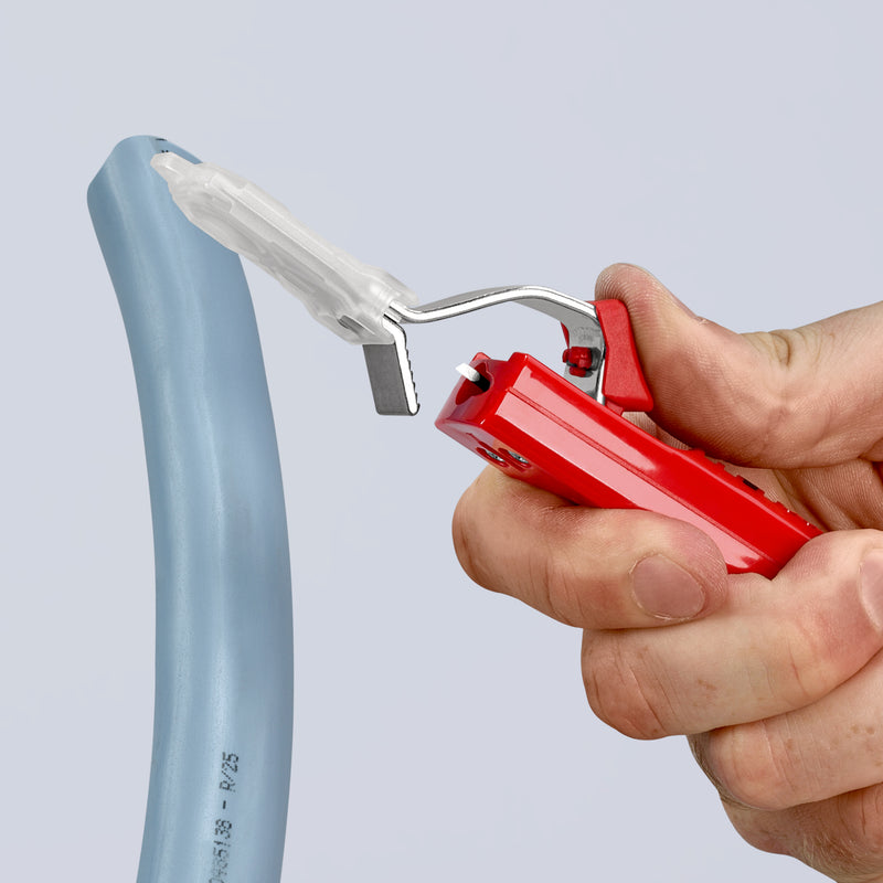 KNIPEX 16 20 165 SB CABLE KNIFE WITH HOOK BLADE