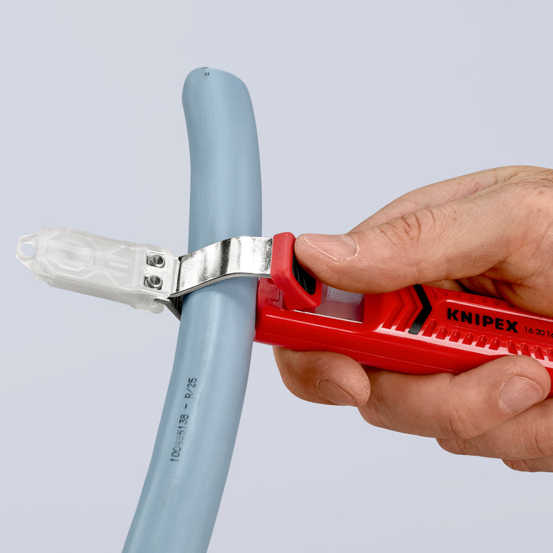 KNIPEX 16 20 165 SB CABLE KNIFE WITH HOOK BLADE