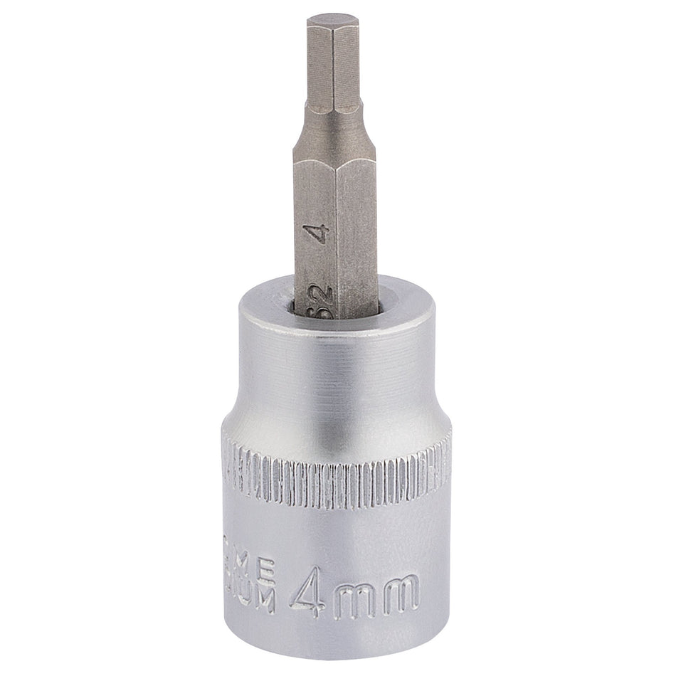 Draper 16282 Socket with Hexagonal Bit, 3/8" Sq. Dr., 4mm