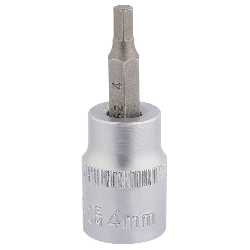 Draper 16282 Socket with Hexagonal Bit, 3/8" Sq. Dr., 4mm