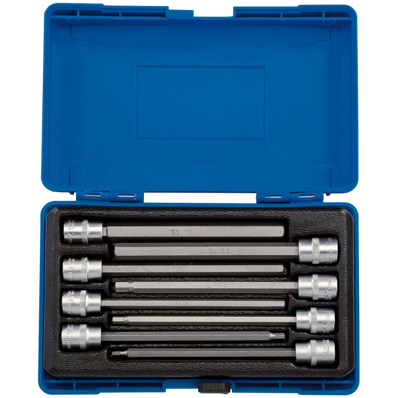 Draper 16287 Hexagonal Socket Bit Set, 3/8" Sq. Dr. (8 Piece)