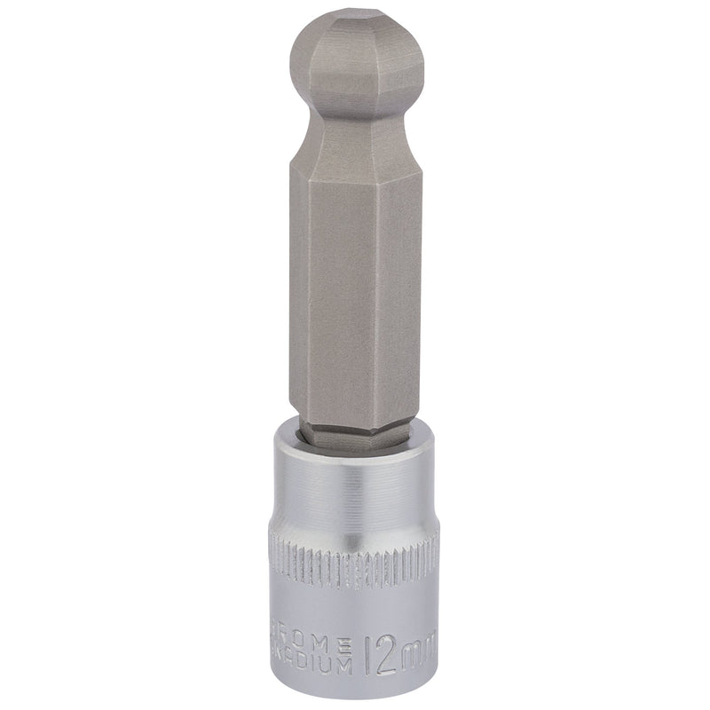 Draper 16295 Ball End Hexagonal Socket Bits, 3/8" Sq. Dr., 12mm