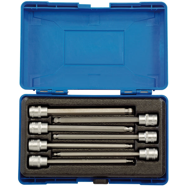 Draper 16297 Hexagonal Socket Bit Set, 3/8" Sq. Dr. (7 Piece)