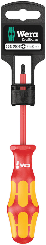 Wera 05100019001 162 i PH/S SB VDE Insulated screwdriver for PlusMinus screws (Phillips/slotted), # 1 x 80 mm