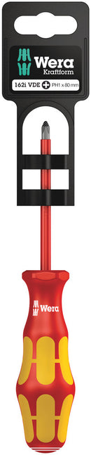 Wera 05100011001 162 i PH SB VDE Insulated screwdriver for Phillips screws, PH 1 x 80 mm