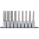 Draper 16308 Long Metric Hex. Socket Bit Set, 1/2" Sq. Dr., 100mm (9 Piece)