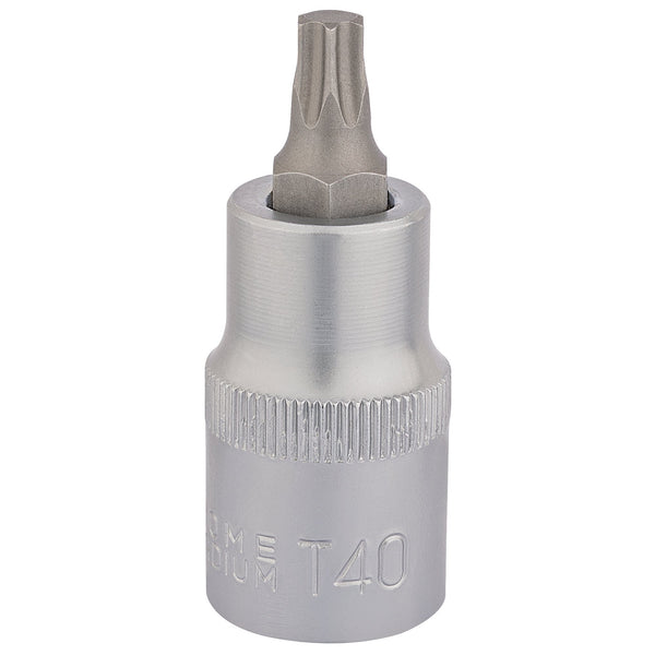 Draper 16312 Draper TX-STAR&#174; Socket Bit, 1/2" Sq. Dr., T40 x 55mm