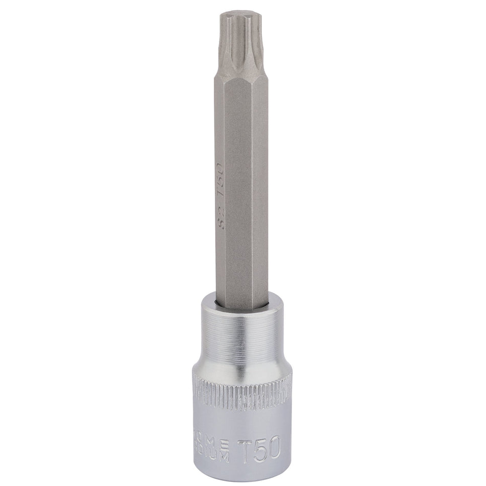 Draper 16318 Draper TX-STAR® Socket Bit, 1/2" Sq. Dr., T50 x 100mm