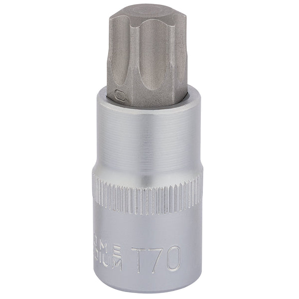Draper 16325 Draper TX-STAR&#174; Socket Bit, 1/2" Sq. Dr., T70 x 55mm