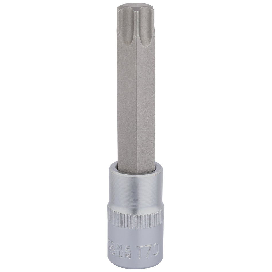 Draper 16327 Draper TX-STAR® Socket Bit, 1/2" Sq. Dr., T70 x 100mm