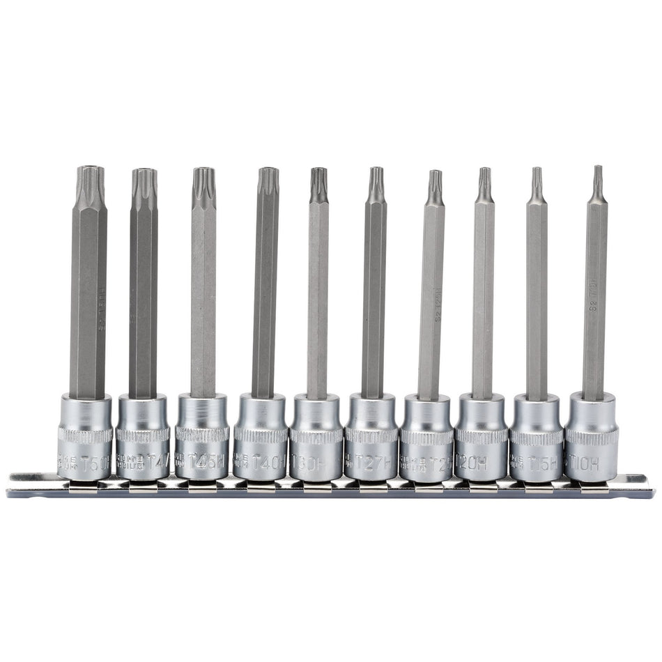Draper 16333 Draper TX-STAR® Security Socket Bit Set, 3/8" Sq. Dr. (10 Piece)
