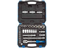 Draper 16363 1/2in Sq Dr MM/AF Combined 33 Piece Socket Set