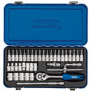 Draper 16366 Metric Socket Set in Metal Case, 1/4" Sq. Dr. (38 Piece)