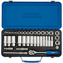 Draper 16367 Metric Socket Set, 3/8" Sq. Dr. (37 Piece)