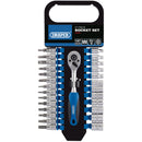 Draper 16370 Metric Socket Set, 1/4" Sq. Dr. (27 Piece)