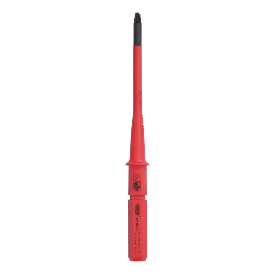 Draper 16419 XP1000 VDE Slimline PZ/SL Type Interchangeable Screwdriver Blade, No.1 x 80mm
