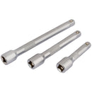 Draper 16424 Extension Bar Set, 1/4" Sq. Dr. (3 Piece)