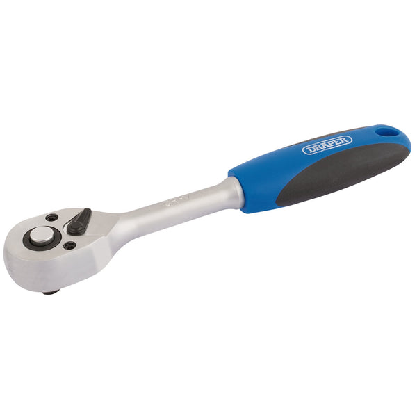 Draper 16427 72 Tooth Reversible Soft Grip Ratchets, 1/4" Sq. Dr.