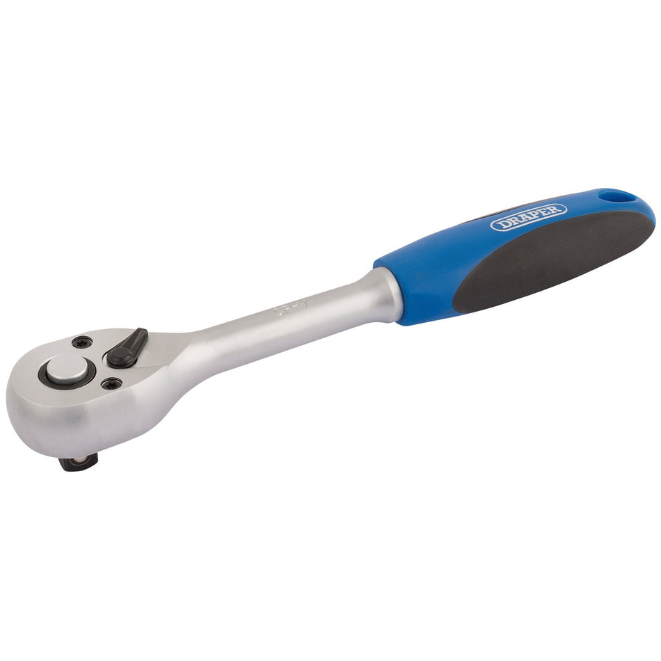 Draper 16428 72 Tooth Reversible Soft Grip Ratchets, 3/8" Sq. Dr.