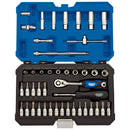 Draper 16446 Metric Socket Set, 1/4" Sq. Dr. (44 Piece)