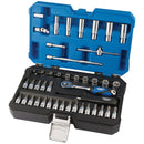 Draper 16446 Metric Socket Set, 1/4" Sq. Dr. (44 Piece)
