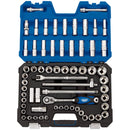Draper 16456 MM/AF Combined Socket Set, 1/2" Sq. Dr. (63 Piece)
