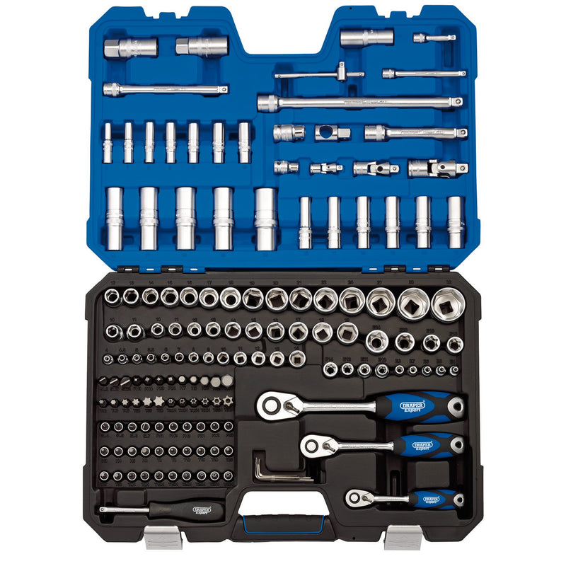 Draper 16461 Metric Socket Set, 1/4", 3/8" and 1/2" Sq. Dr. (149 Piece)