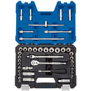 Draper 16465 Draper Expert Combined MM/AF Socket Set, 3/8" Sq. Dr., Blue (41 Piece)
