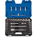Draper 16467 Draper Expert MM/AF Combined Socket Set, 1/2" Sq. Dr., Blue (41 Piece)