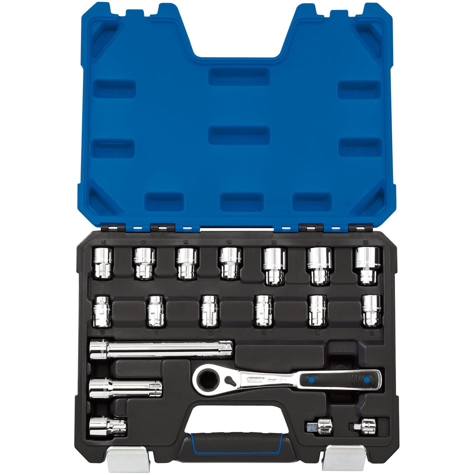 Draper 16482 Go Through' Metric Socket Set (19 piece)