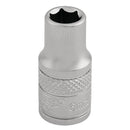 Draper 16510 Socket, 1/4" Sq. Dr., 6mm