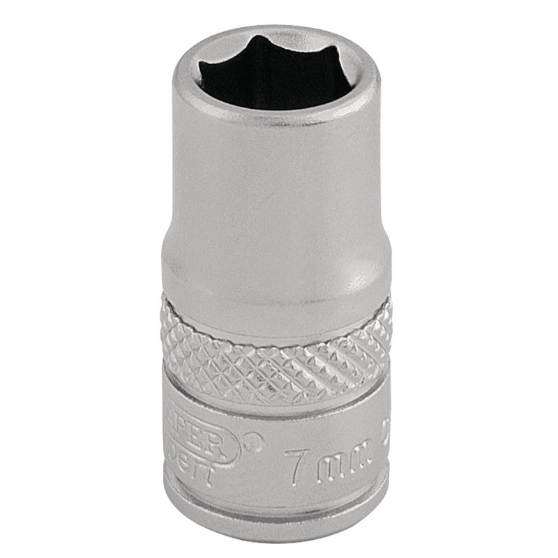 Draper 16511 Socket, 1/4" Sq. Dr., 7mm