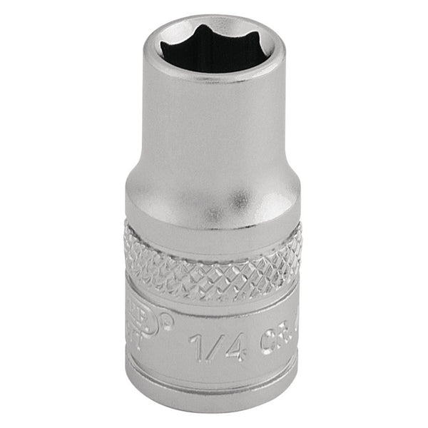 Draper 16519 Imperial Socket, 1/4" Sq. Dr., 1/4"