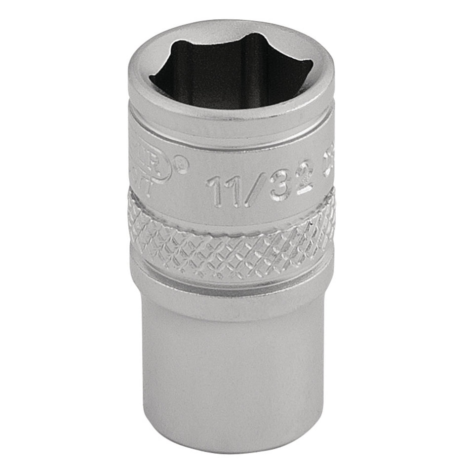 Draper 16523 Imperial Socket, 1/4" Sq. Dr., 11/32"